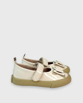 Baletas Charol Moño Marfil Melosos